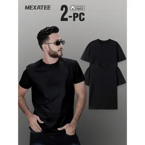 Unisex Cotton T-Shirts 2-Pack | Basic cotton T-shirt | Simple style cotton T-shirt |180gsm - All-Day Comfort for Men & Women| Perfect for Everyday Casual Wear |Daily Gifts Fabric Menswear