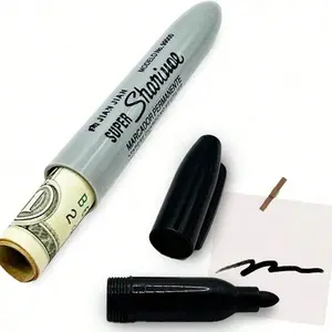 Portable Hidden Secret Storage Marker Pen, Waterproof Safety Marker, Permanent Oil Marker, Office Stationery & Supplies, 1 Count