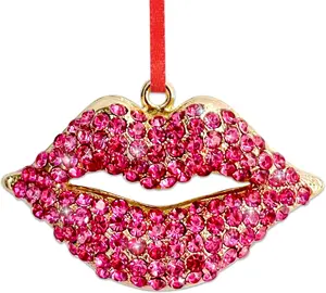 Pink Lips Ornament