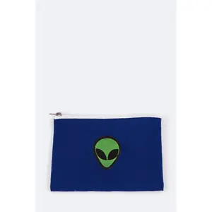 Alien Embroidery Canvas Pouch
