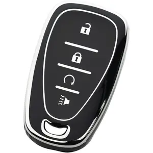 Key Fob Cover Compatible with Chevy Bolt EV EUV Trailblazer Traverse Trax Blazer Equinox Cruze Sonic Volt