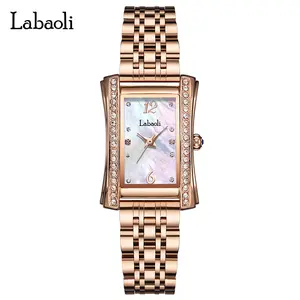 Women's Elegant Multicolor Artificial Gemstone Decorated Quartz Watch, Exquisite Trendy Wristwatch, Fashionable Watch As Gift, Jewelry Bracelet Watch