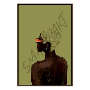 Grace 4 - Smard Black Wall Art Print/ Canvas for Home /Office Decor