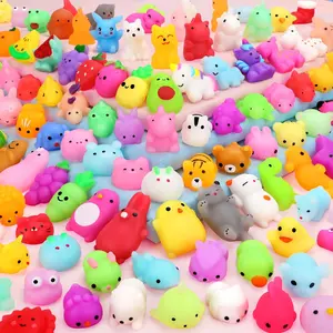 Easter gifts 75Pcs Squishies Mochi Squishy Toys Party Favors for Kids Kawaii Mini Squishies Animal Stress Relief Toy Bulk Treasure Box Toys for Classroom Prizes Back to School Birthday Gifts for Boys Girls