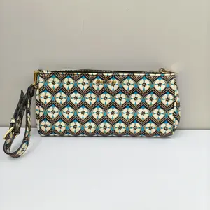 Pre-owned miu miu Calfskin Wallet MultiColor Details CPU0614