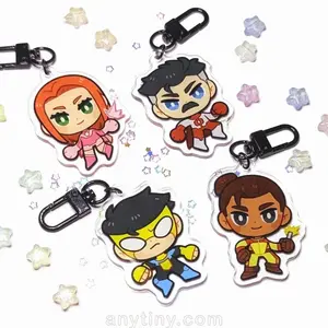 Invincible, Rex Splode, Omni-man and Atom Eve acrylic Keychain!