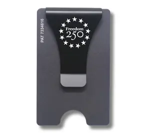 Freedom 250 Smart Wallet Card Holder Gunmetal