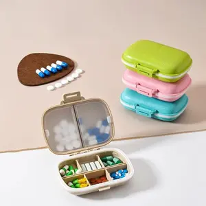 Portable 8-compartment sealed medicine box, dustproof and moisture-proof, medicine storage, medicine packaging box