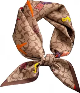 LECHI Satin Head Scarf Silk Like Hair Scarf Stain Bandana For Women Hair Scarves Accessories Fashion Neck Silk