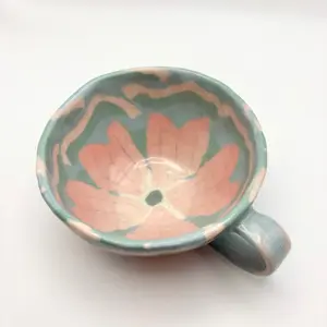 Sakura • Nerikomi Porcelain Large Mug • 9-10 oz