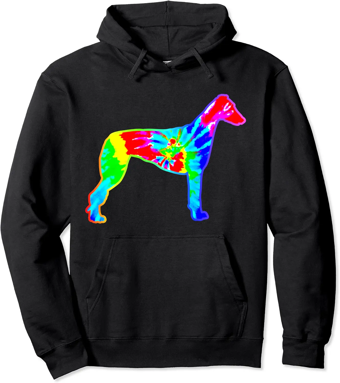 Tie Dye Dog Hippie Greyhound Dog Pullover Hoodie - Yoandymira Shop 70B08QZVJR6Q