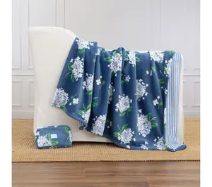 Draper James Reversible 60x70 Velvetsoft Throw