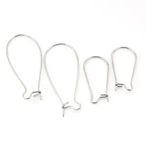 50pcs/Lot 9X18mm/11x24mm/16x38mm 316 Stainless Steel Earring hooks Kidney Earring Ear Wires Findings DIY Jewelry Making