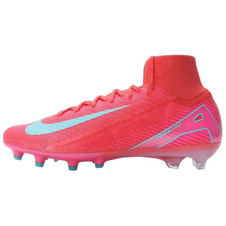 Nike Zoom Mercurial Superfly 10 Elite AG Mad Energy Pack Durable Non-slip Soccer Cleats Unisex Pink FQ8339-800