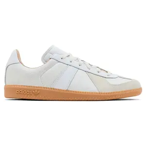 Adidas BW Army Unisex German Army Trainer (GAT) - Cloud White Gum Sole Leather Low-Top Designer-Style Contemporary Casual Trainers, Athletic Training Closed Round Toe Footwear, Designer-Style Casual Trainers Sports Shoes Sneaker