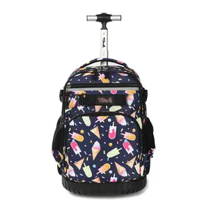 Tilami Rolling Backpack Armor Luggage School Travel Book Laptop 18 Inch Multifunction Wheeled Backpack Students