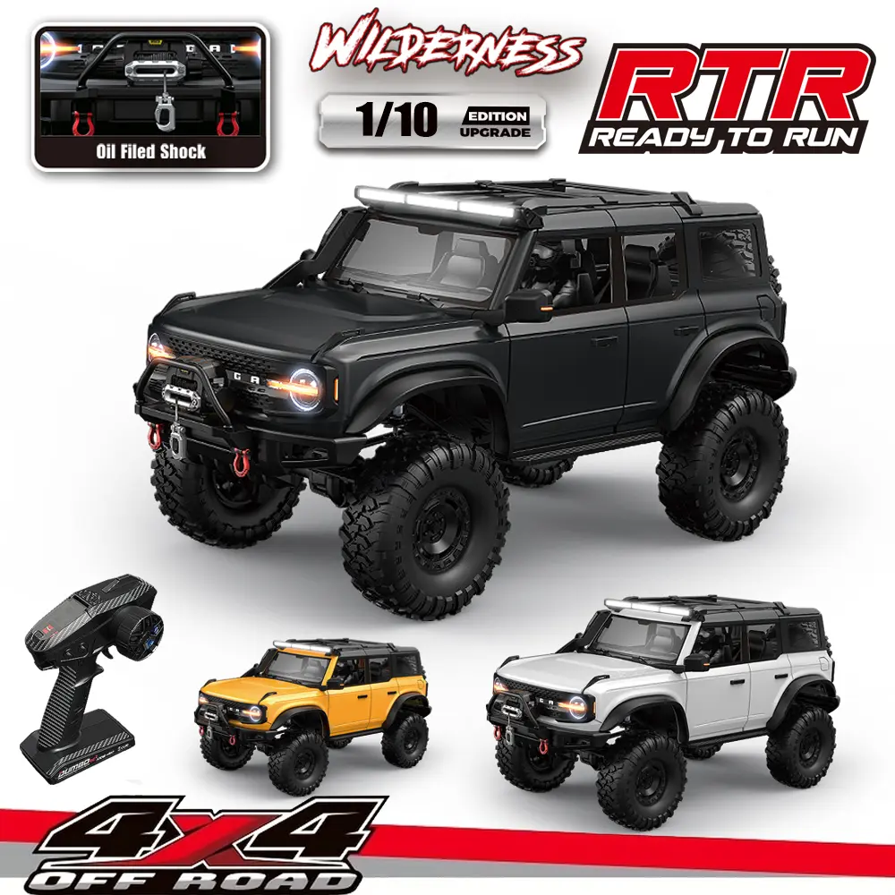 1/10 Rc Car RC Crawler 4x4 Off-road RTR HB R1001 with LED 2.4G Electric Remote Control Rock Buggy Vehicle Rc Cars for Adults