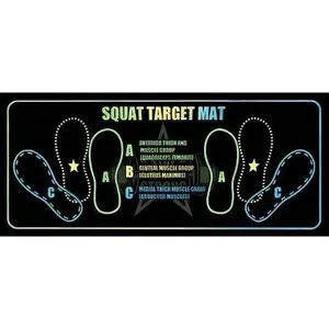Squat Target Mat, Non-Slip Squat Mat with Foot Position for Improved Muscle Activation, Ideal for Home Fitness Enthusiasts