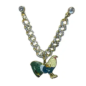 Gallo Pin Hat Pins Rooster Chain Collar Clips & Brooches