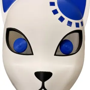 3D Printed Kitsune Mask PLA+ Material Perfect for Cosplay and Costume Parties Anime Manga Fan Accessory