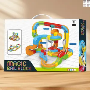 88 Pcs Component Set Toy Car Track Builder Play Set, Colorful Electric Lighting Race Car Track Set, Kids Hanging Track Game, Perfect Birthday & Holiday Gift, Ideal for Children,STEM Kids Toys