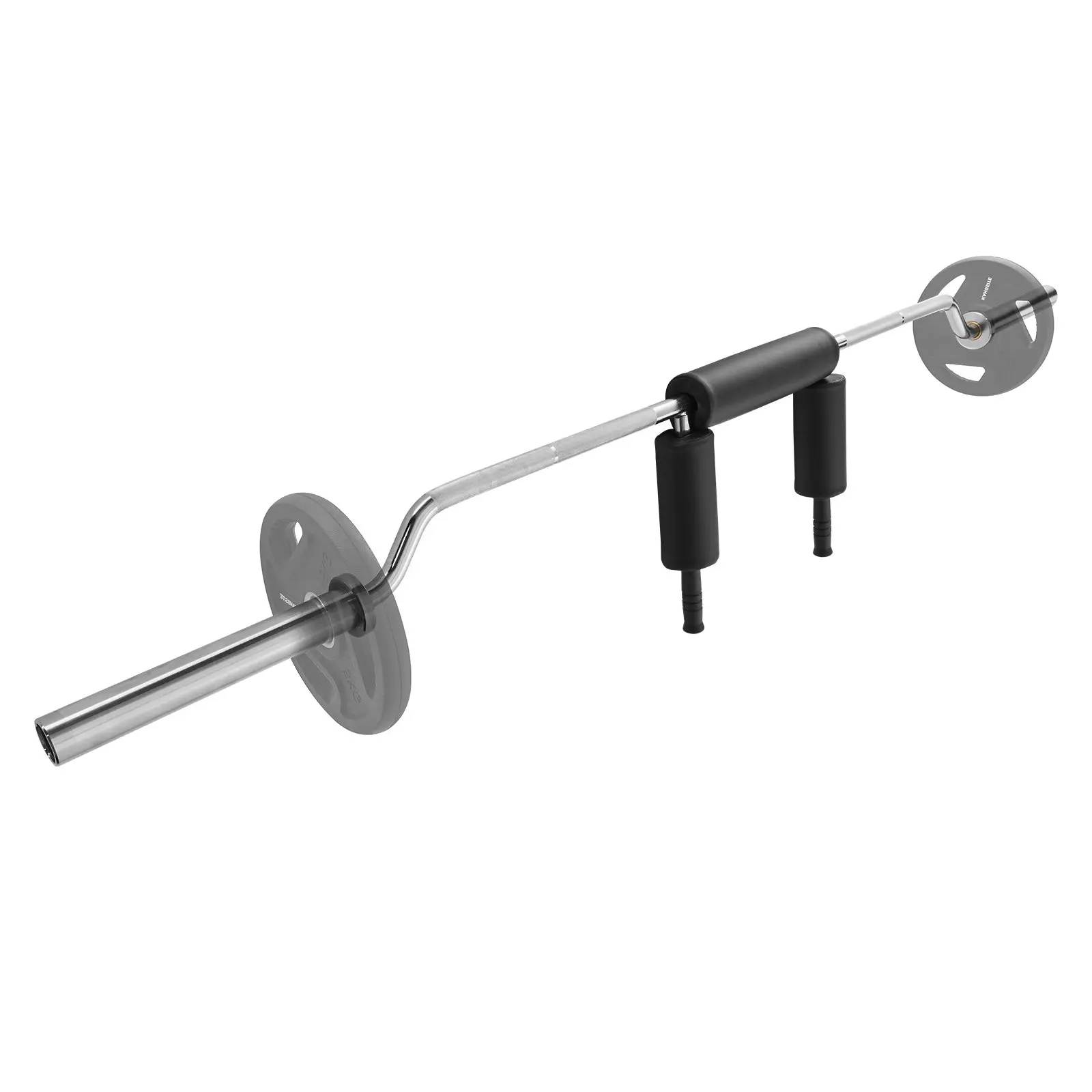 【Summerfinds】VEVOR A3 Steel Weight Bar, 700 lbs Capacity, 28mm Diameter Barbells Attachment, 44.53 lbs, Shoulder Pads & Foam Pads, Fits Standard Plates, Ideal for Thighs, Neck, Chest Strength Train