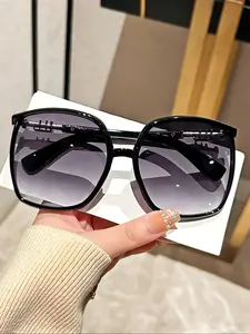 Unisex Fashionable All-match Tinted Lens Oversized Sunglasses, Fashionable Frames Sunglasses, Trendy Casual Sunglasses for Everyday Use, Fashion Accessories for Outdoor Activities