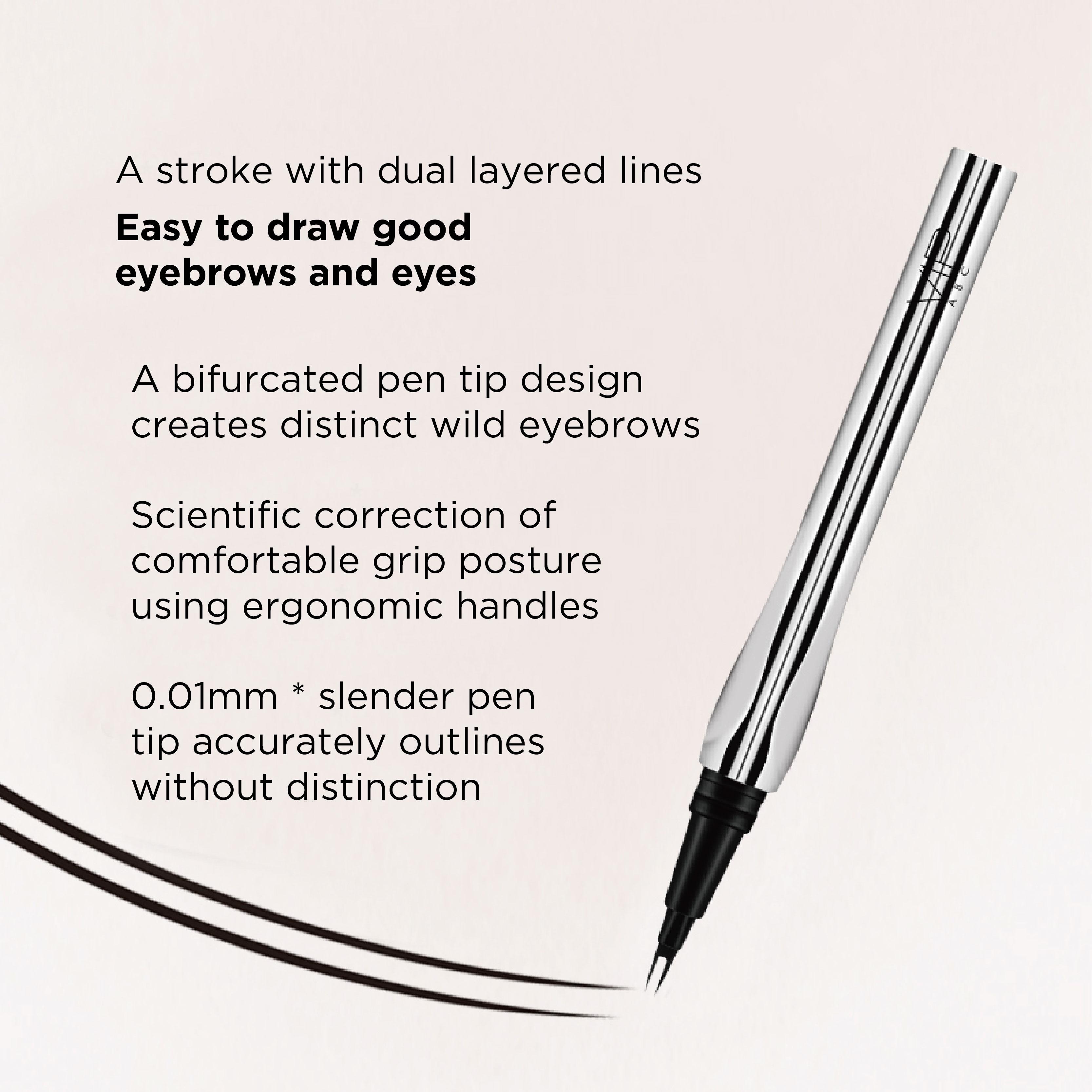 QIANWHITE Dual Prong Precision Eyebrow Pen Natural Hair-like Brows Sweat Proof Smudge Proof QIANWHITE Dual Prong Precision Eyebrow Pen Natural Hair-like Brows Sweat Proof Smudge Proof