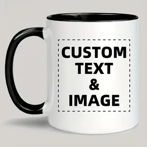 2026  Custom Coffee Mug with Photo Personalized Photo and Text Logo - Customizable for Mom, Boyfriend, Girlfriend, Best Friend Christmas 11oz, 1pc