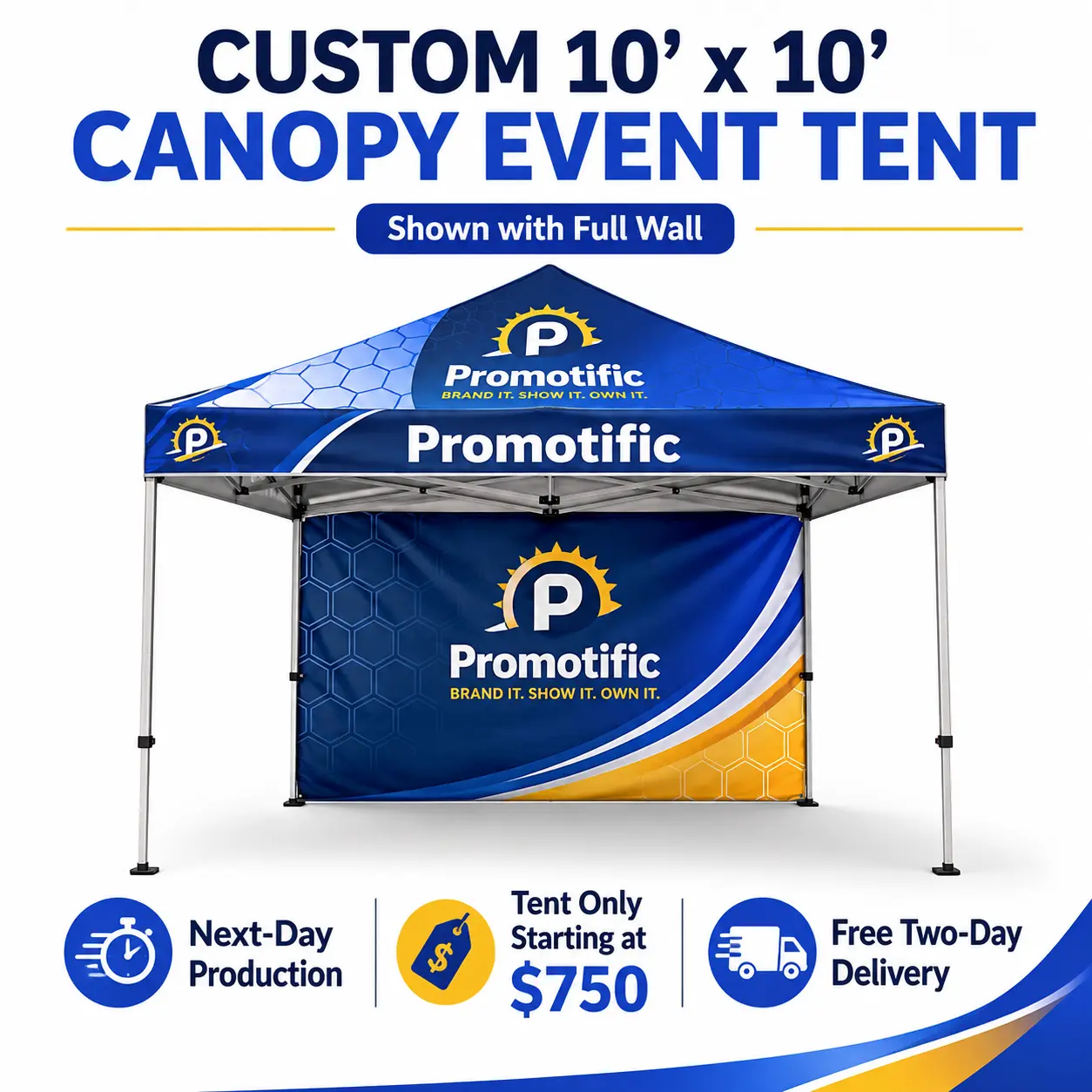 Custom 10' x 10' Canopy Event Tent