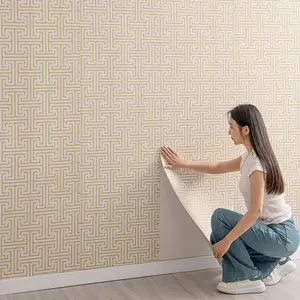 Self-Stick Sxp Linen Wallpaper Roll, Background Wall Decor Sticker, 2mm Thickened Version, Easy Renovation, Suitable for Indoor Spaces