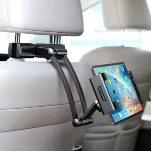 Car Back Seat Tablet Mobile Phone Holder,Universal Car Headrest Phone Holder, Stretchable 360° Rotation Car Headrest Mount,Road Trip Essentials for Kids, For 4.7-12.9 Inch Mobile Phone Tablet