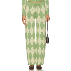 House of Sunny Argyle Lounge Pant in Matcha