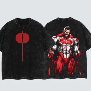 Limited Retro Oversized Vintage Unisex Omni-Man Invincible Blood Rage Graphic Washed T-Shirt Retro Vintage Comic Book Superhero Tee for Men Women Streetwear Oversize Unique Gift for Invincible Fans