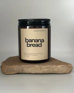 BANANA BREAD COCONUT WAX CANDLE