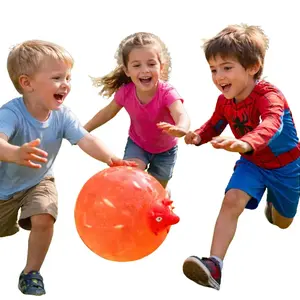 Dino Balloon Ball 2-Pack for Ages 3-8 Soft Squishy Dinosaur Toys with Inflation Tubes Perfect for Indoor Outdoor Play