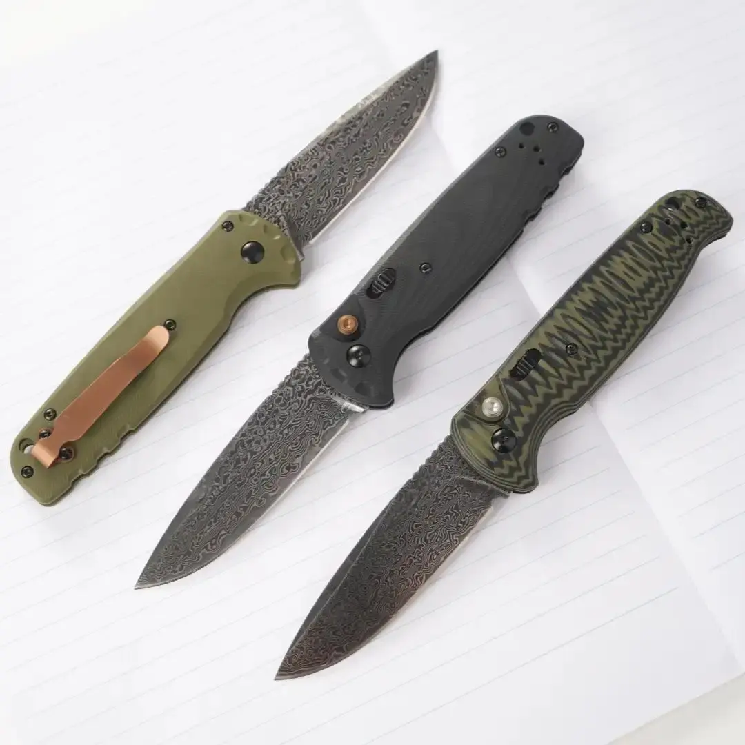 4300 Father’s Day Gift: VG10 Damascus steel blade, G10 handle folding knife, pocket knife, EDC tool, metal sheet; suitable for outdoor camping, fishing, exploration, and more.