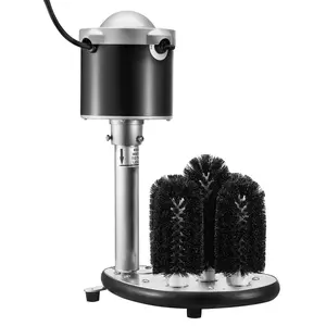 VEVOR Commercial Electric Washer - 5-Brush Bar Cleaner, 600 Cups/Hour Capacity for Wine Glasses, Beer Cups, Mugs, Kitchen-Installable, Ideal for Bars, Cafes, Install,summervibes