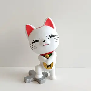 Anime Peripheral Turbo Granny Figure Kawaii Lucky Cat Turbo Granny Action Figure Desktop car Decorate Ornament Crafts Toys Gifts