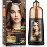 KIWINZ Professional 5-in-1 Women's Hair  Shampoo - Black Dry, Argan Oil & Keratin, No Stain, Anti-Hair Loss, Moisturizing, Breakage Repair, 500ml Dye Herbal