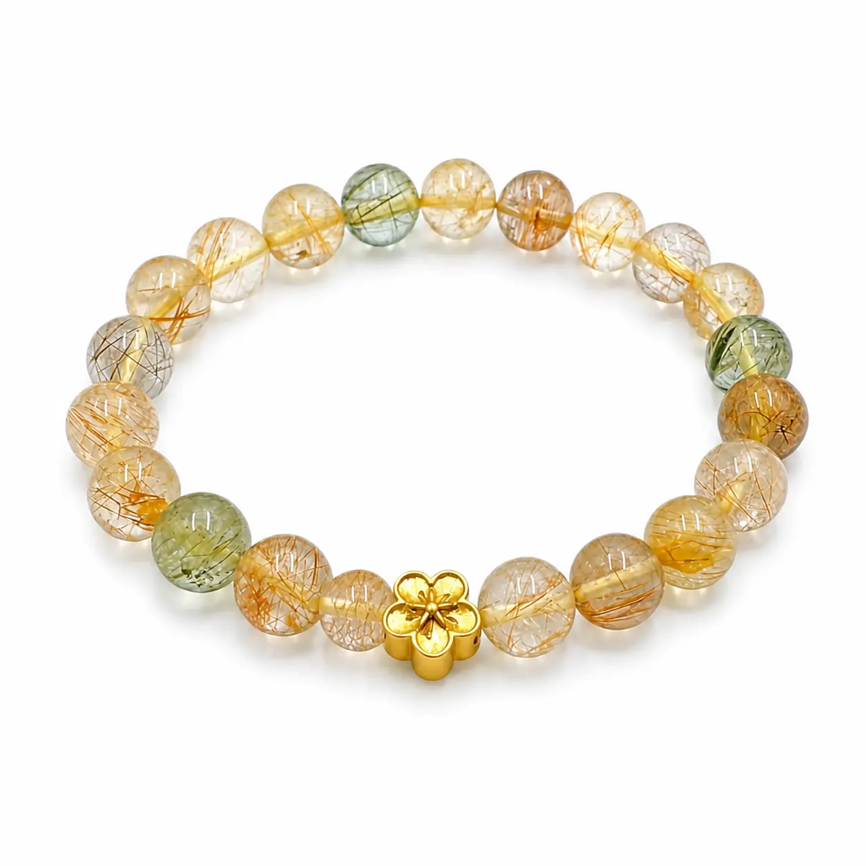Crystal Bead Bracelet for Women, 10mm Romantic Peach Blossom Themed Fashion Jewelry for Attracting Romance and Boosting Connections, Fashion Bracelets, Pretty Bracelet