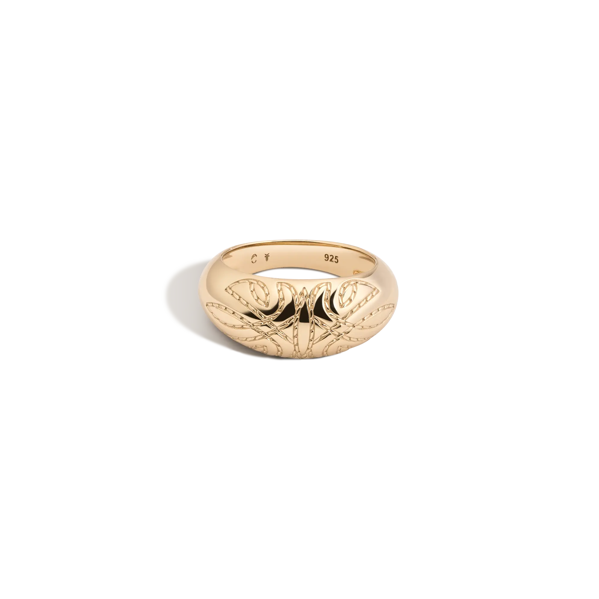 Aurate x Frye: Western Stitch Dome Ring