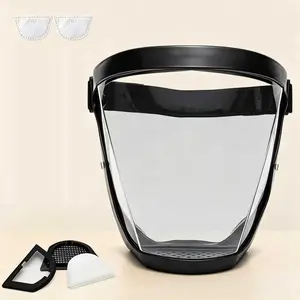 Full Face Protective Shields, Anti-blue Light Unisex Cycling Face Shield with Splash Proof Full Face Protective to shield eyes, nose and mouth, anti-splash and anti-sand adjustable headgear for cycling, gardening, construction.protective eye shield