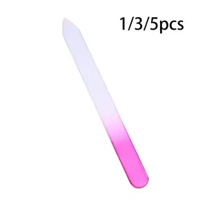 Glass Nail Files Set, Includes Crystal Nail Care & Double-Sided Smoothing Files, Ideal for Natural & Acrylic Nails, Perfect for Manicure