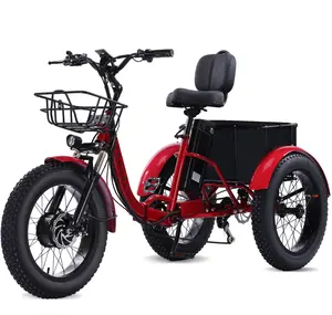 Easingo Foldable Electric Trike Commuting Scooter - 1500W, 48V, 16Ah, 50 mi Range, 20x4 Fat Tires, 18 MPH, 400 LBS Capacity, Large Front Basket for Seniors' Daily Use
