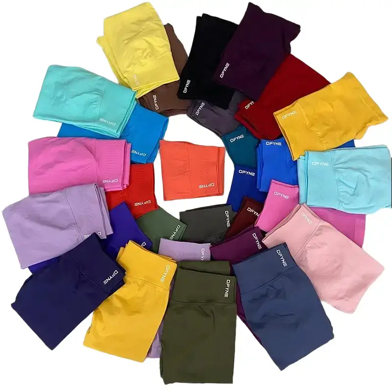 Seamless 3 Inch Workout Shorts for Women Triple Band High Waisted Scrunch Booty Shorts Tummy ControlGym Yoga Spandex Shorts