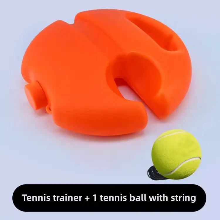 Unisex Solo Tennis Trainer - No Companion Required, Firm Grip, Functional Design, Sporty Chic for Backyard Ball Sports Practice, High-Bounce, Rubber Cord, Portable Setup
