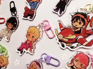 Jojo Adventure Anime Gold Wind Keychains