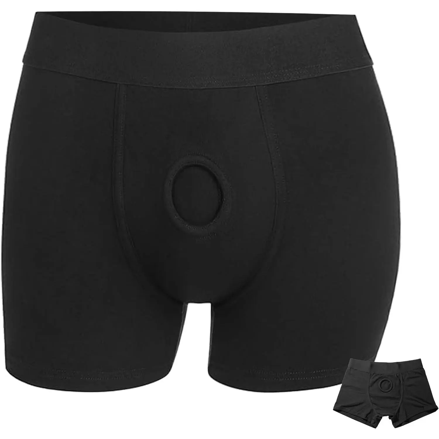 Harness Pants Strapless Underwear for Men Women Boxer Briefs Plain Menswear