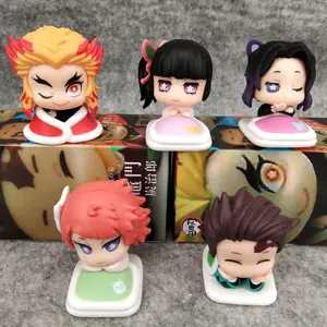 Animation Demon Slayer Sleep series toy Kamado Tanjirou Toy figure Tsuyuri Kanao Model Rengoku Kyoujurou Case Kochou Shinobu